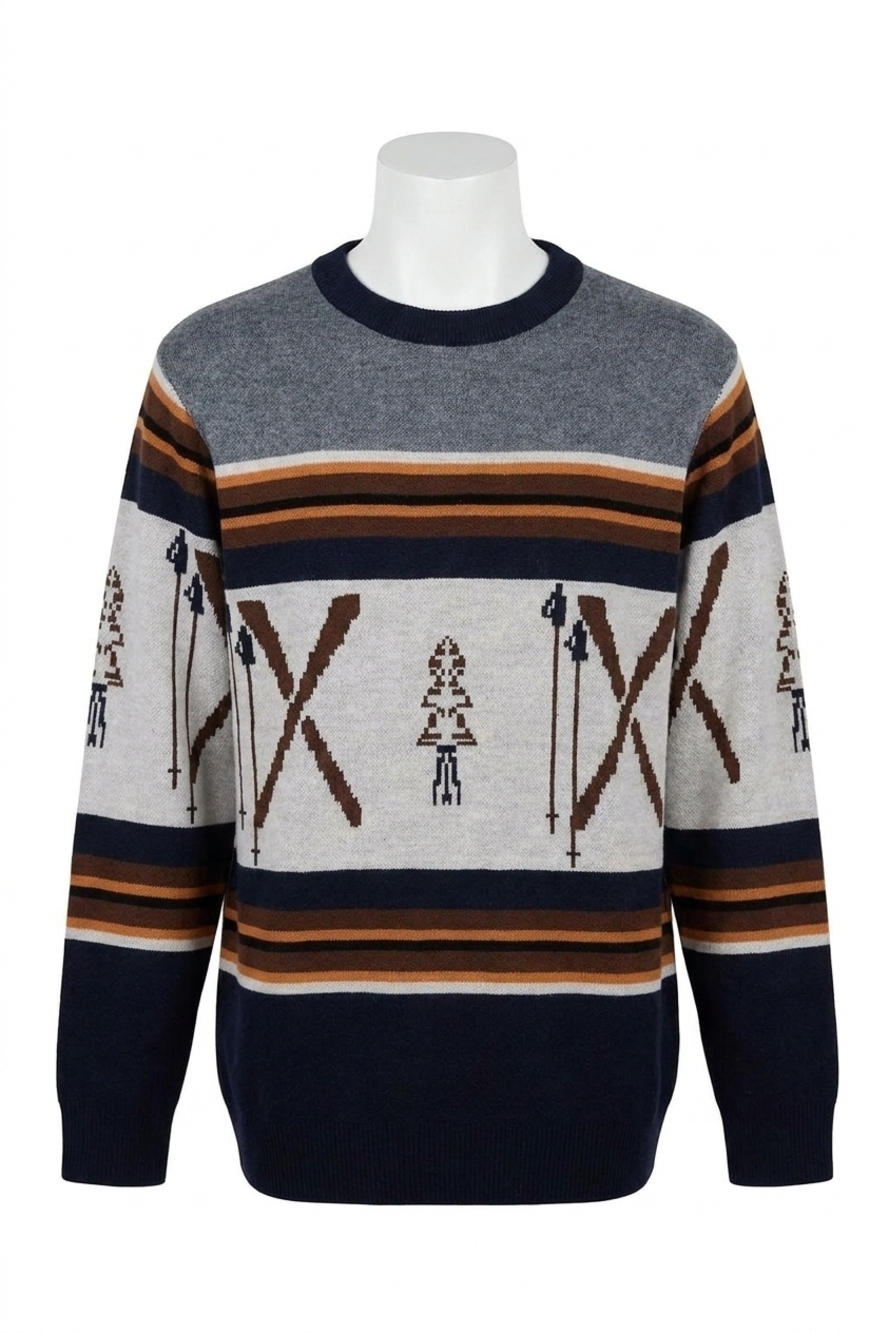 NEW KAVU highline crewneck sweater in day ski